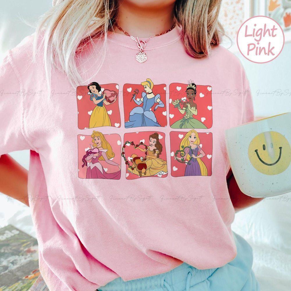 Princesses Valentine Disney Vuitino Shirt